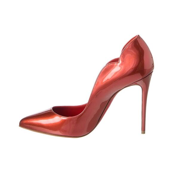 Christian Louboutin Hot Chick 100 Patent Pump, Red - Picture 2 of 5